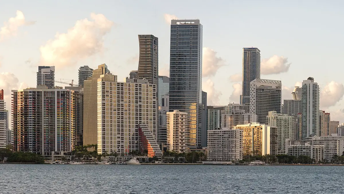 Miami skyline photograph; no photographed building is being rated for reserves or lending eligibility