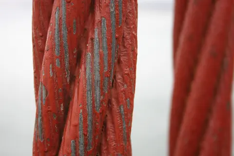 Peeling paint photographed by Melissa Wiese; a photograph cannot establish whether paint contains lead